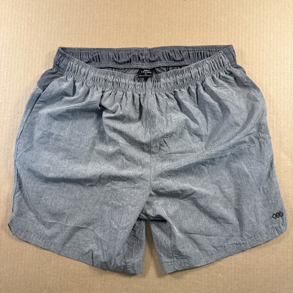 LEG3ND Men Activewear Shorts XL Gray Athletic 6.5" Inseam